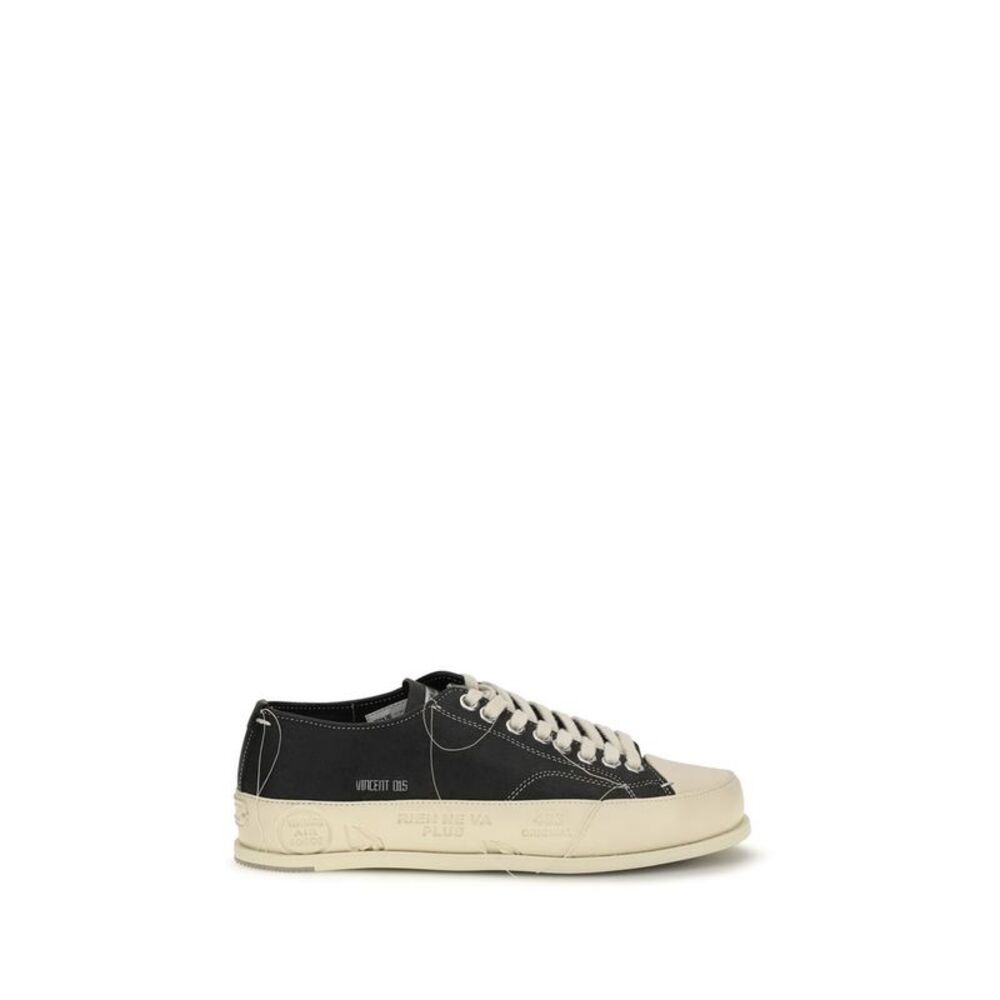 Premiata Black Calf Leather Bos Taurus Low Top Men's Sneakers